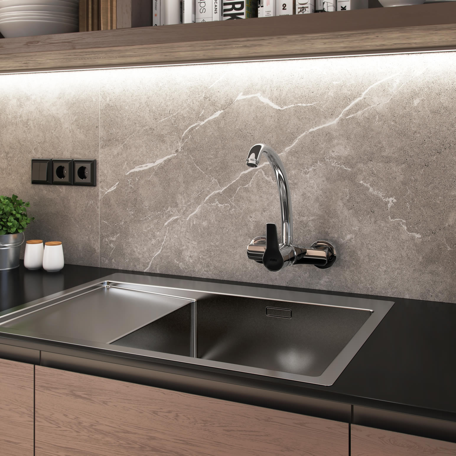 Grifo de pared para cocina