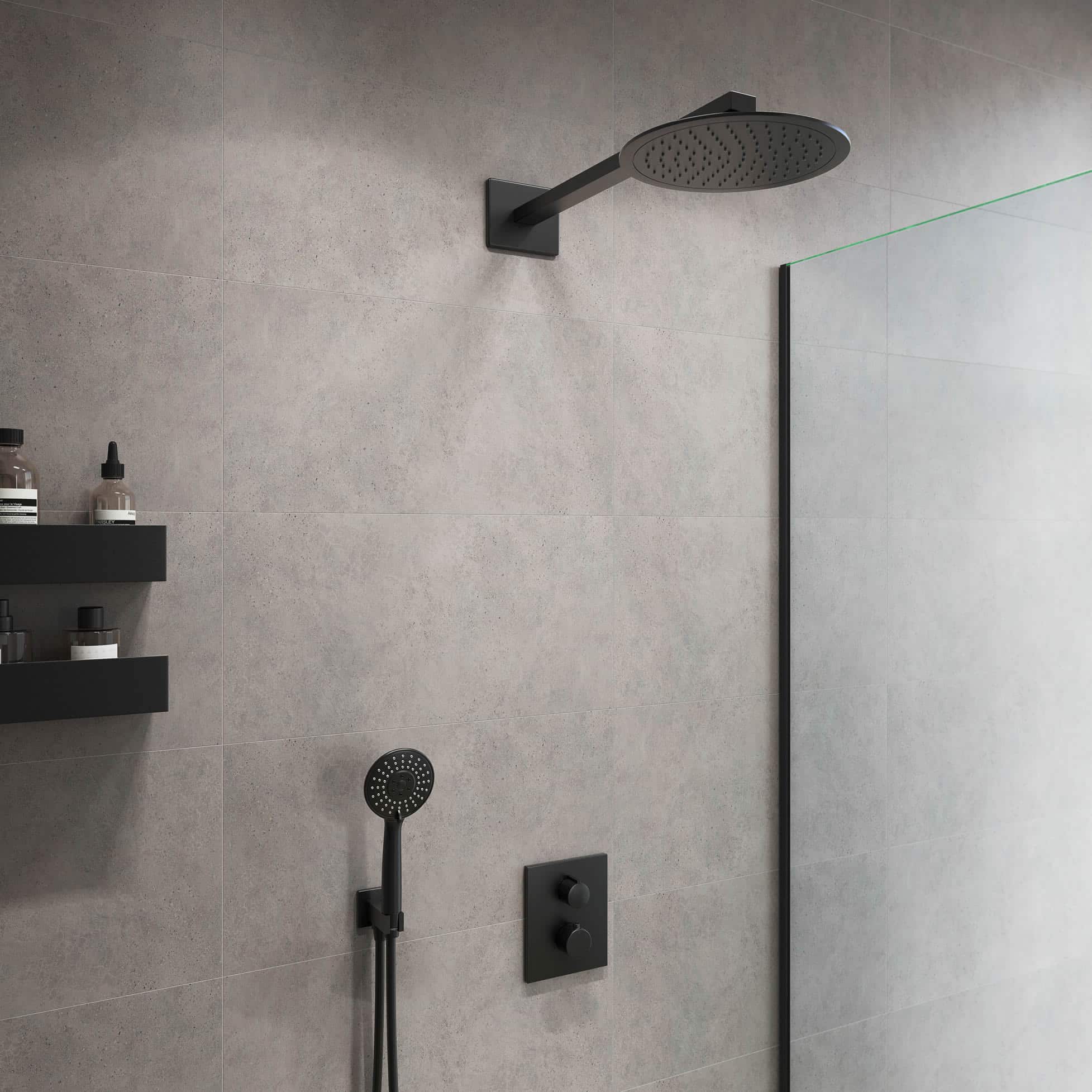 La ergonomia en conjuntos de ducha de baños modernos
