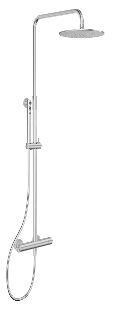 Gaia S316 Conjunto ducha Termostático Inox Cepillado
